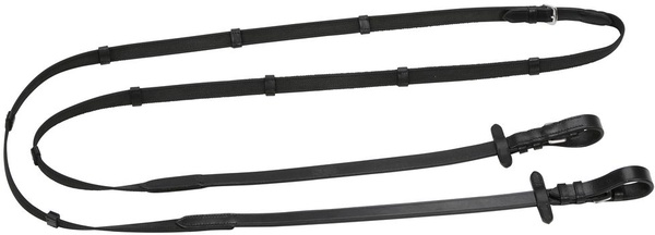 Riendas de goma antideslizante marron